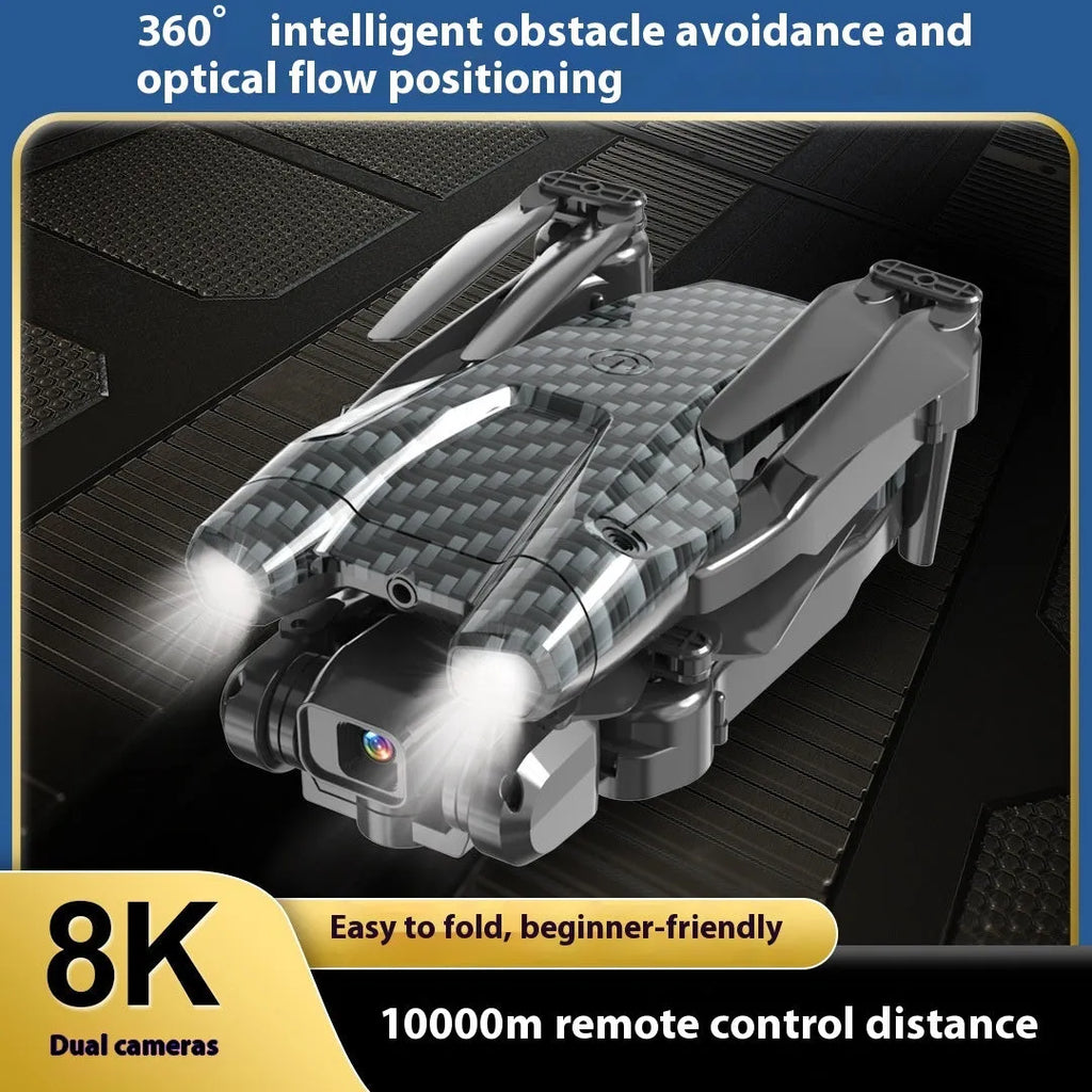 S138 folding drone with obstacle avoidance sensors and dual cameras for aerial photography