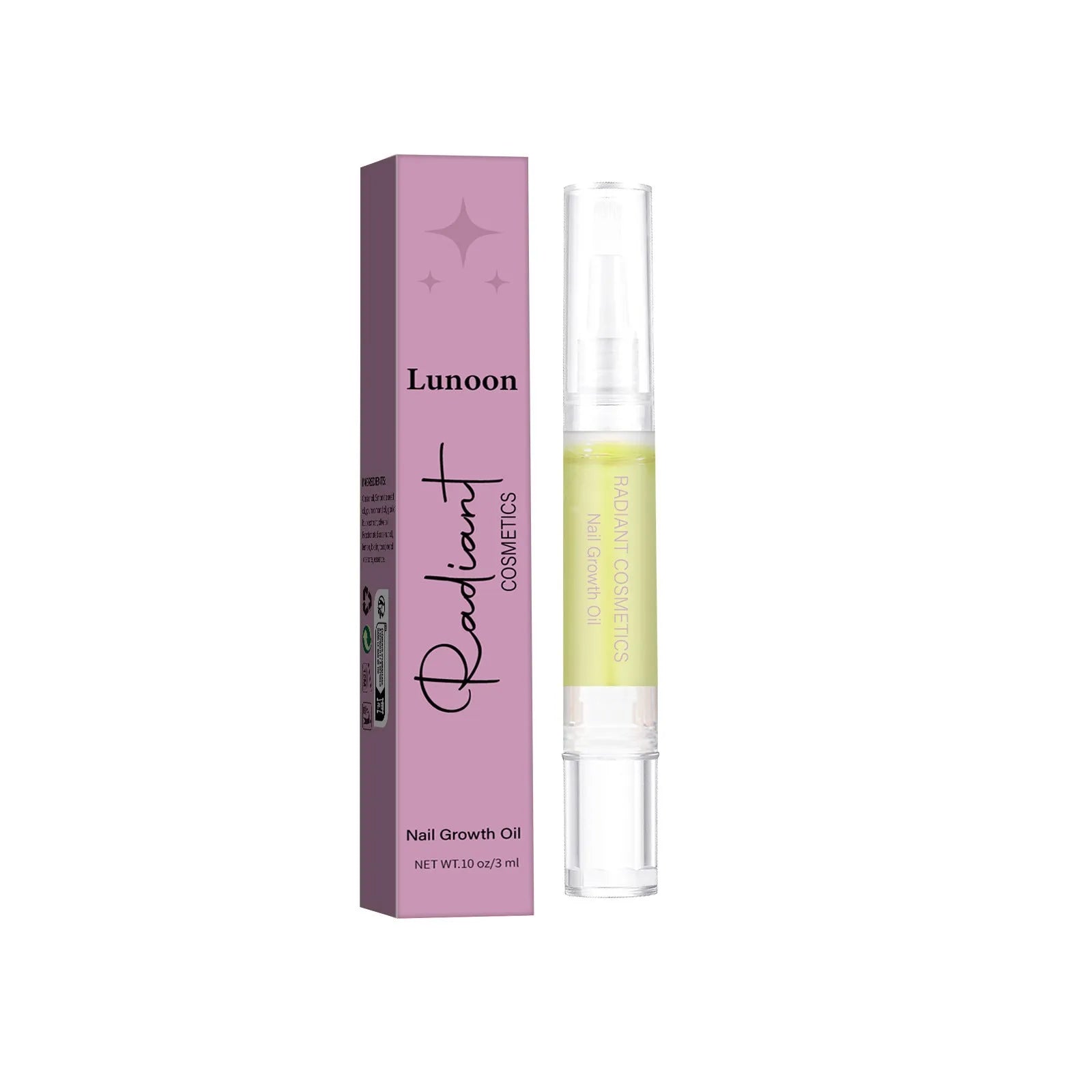 3ml nail growth treatment oil bottle for promoting nail growth and moisturising cuticles