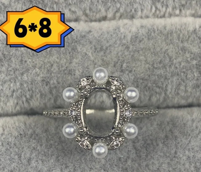 Oval denier ring with open mouth design, gold electroplating, and five-pointed star element