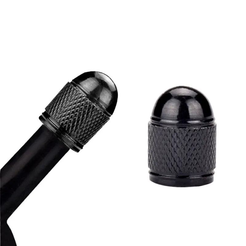 Aluminium alloy mountain bike tyre valve cap in five colour options
