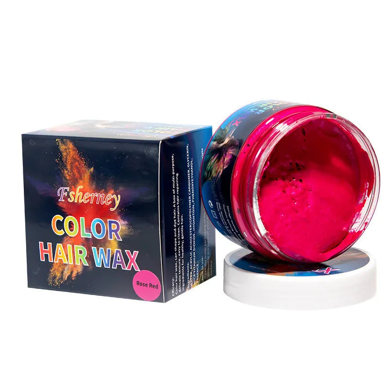 120g hair styling clay container in multiple colour options with strong hold formula