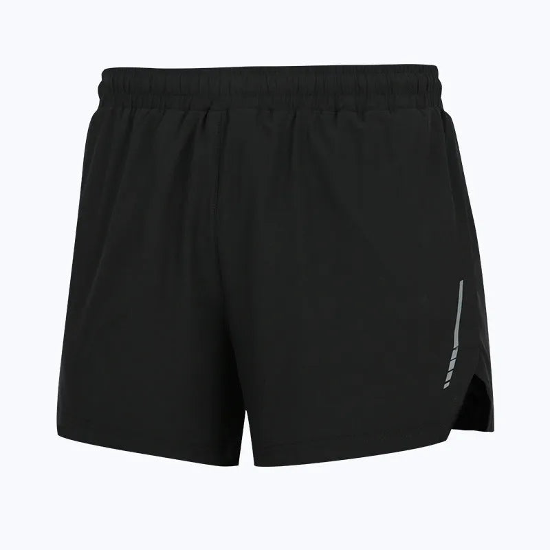 Men's straight-leg marathon running shorts in polyester fabric available in multiple colours and sizes