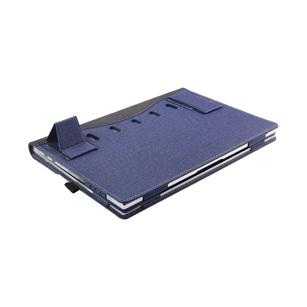 Black Chinese-style imitation leather laptop sleeve for Microsoft Laptop6