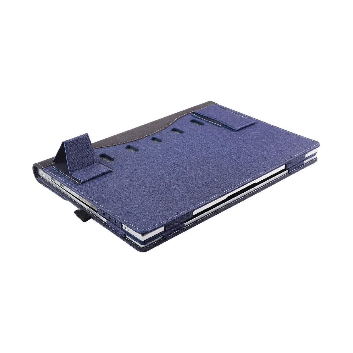 Black Chinese-style imitation leather laptop sleeve for Microsoft Laptop6