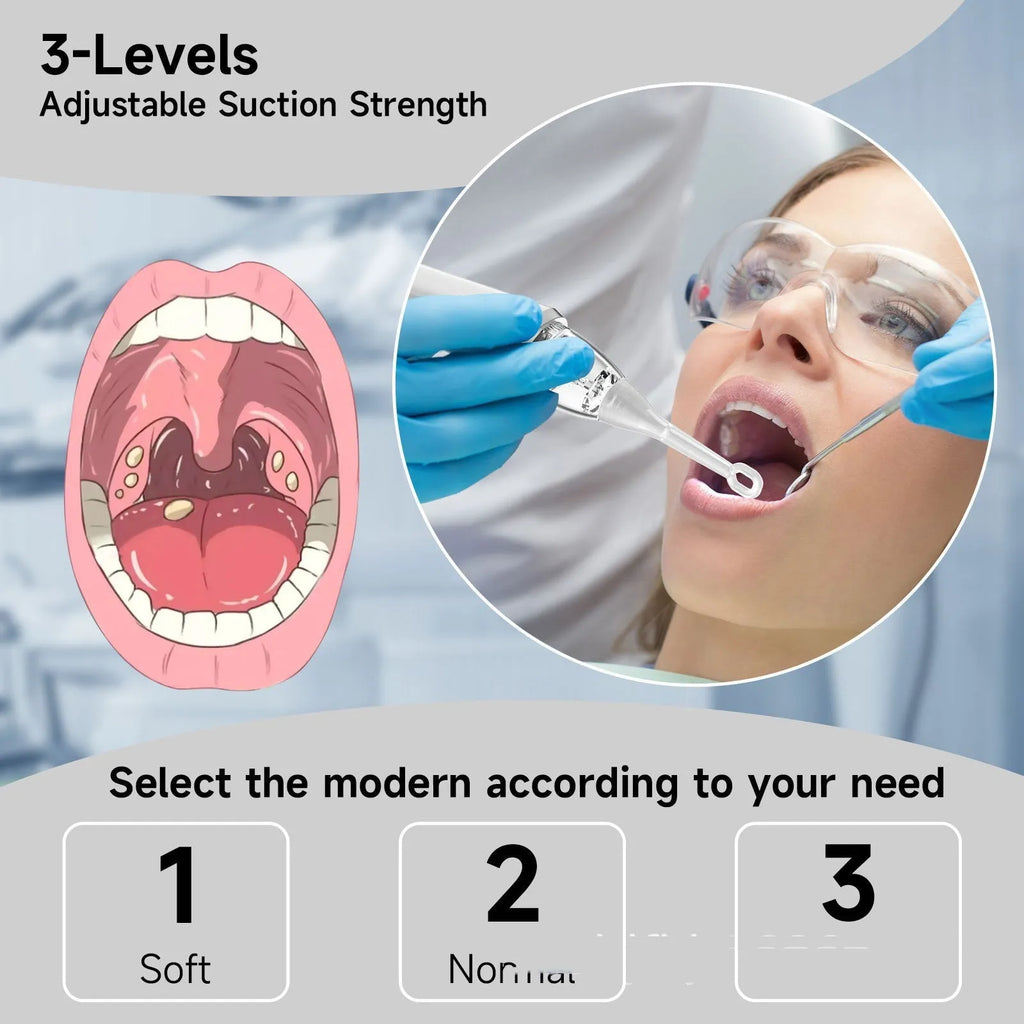Milky white tonsil stone removal oral cleaning tool with 180g weight