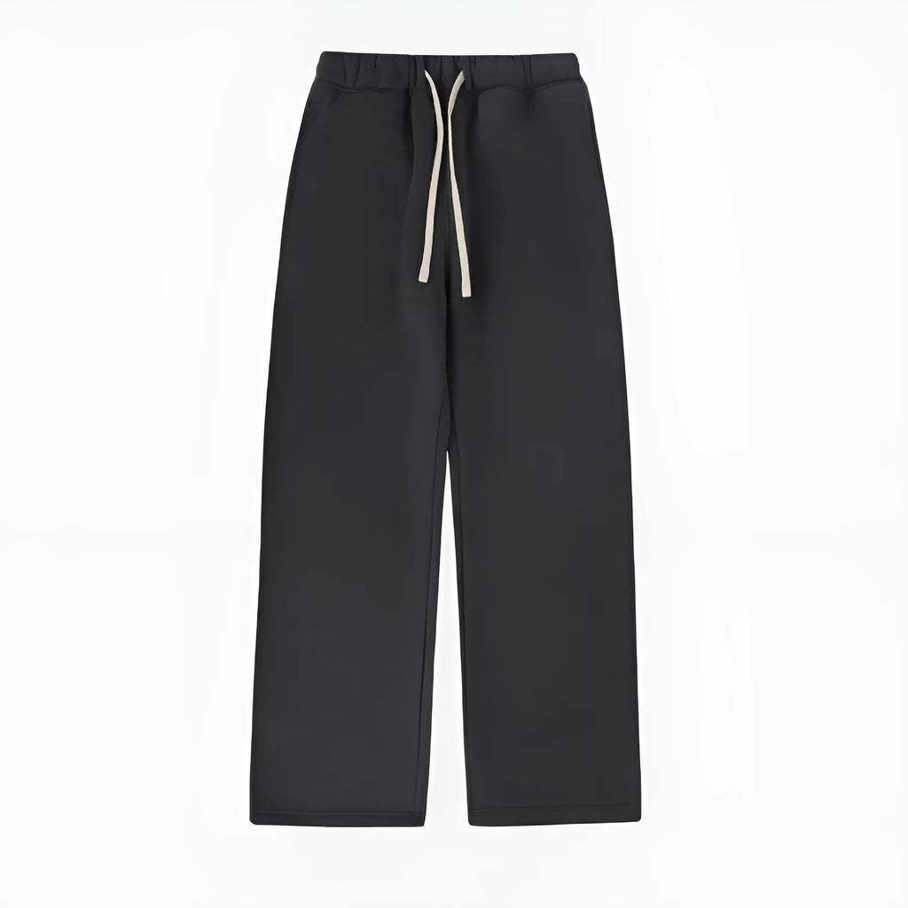 Men's fleece-lined sweatpants with elastic waistband in multiple colour options