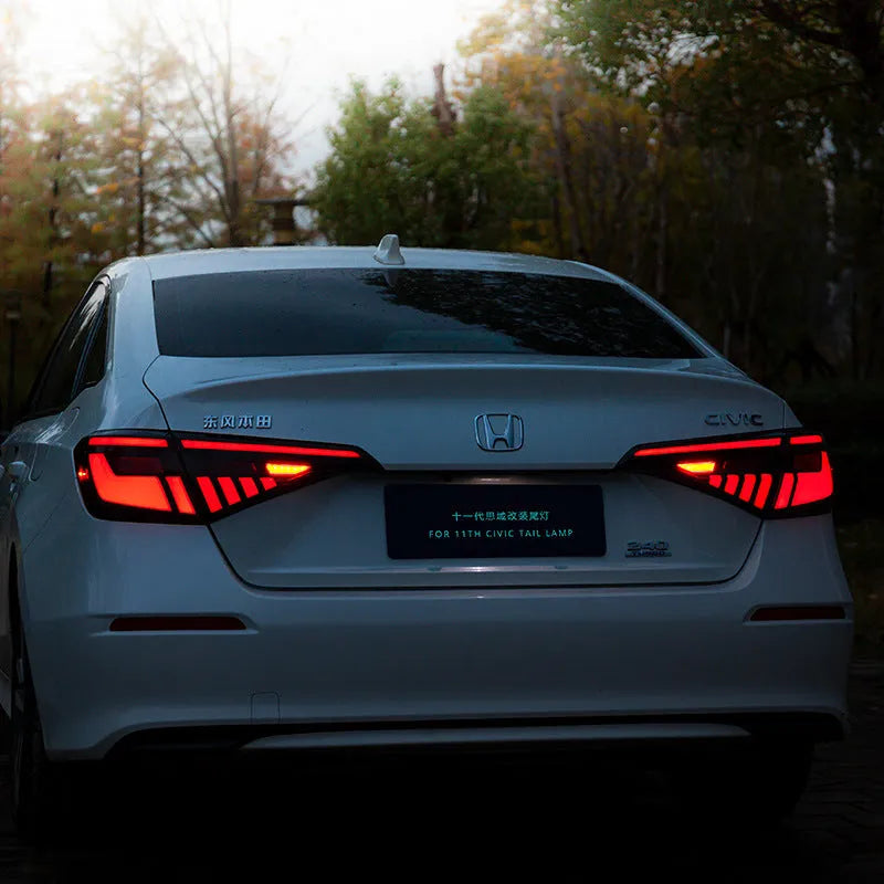 11th generation Honda Civic modified LED taillight assembly with sequential indicators