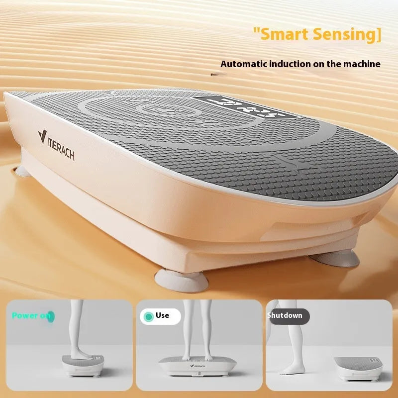 Grey or pink portable smart power board with dimensions 58x38x16cm for home exercise equipment