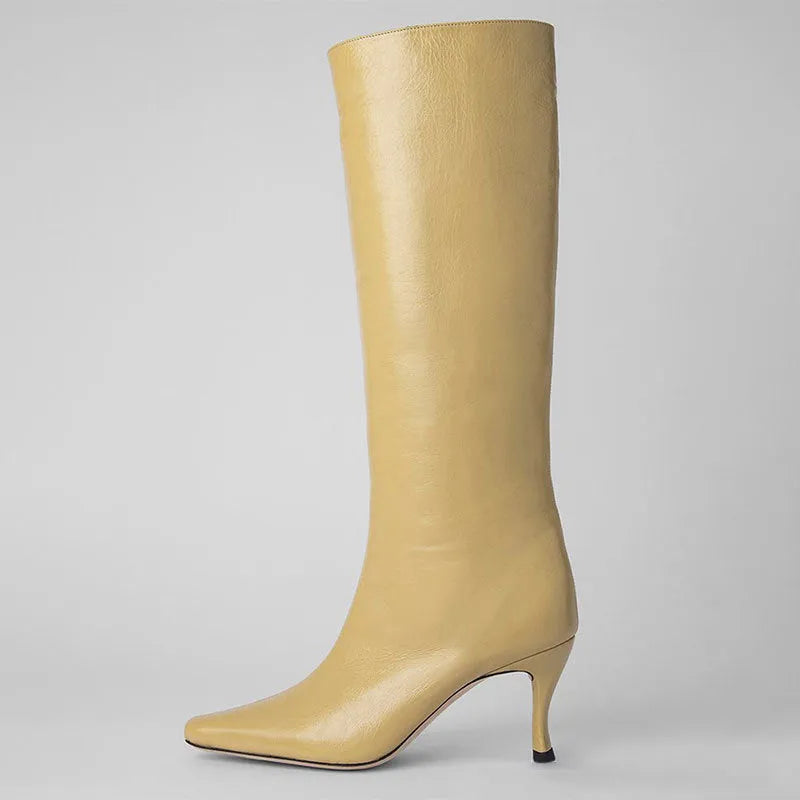 Women's square toe cowboy boot in microfiber, shown in multiple colour options including black, brown stone, and snake pattern.