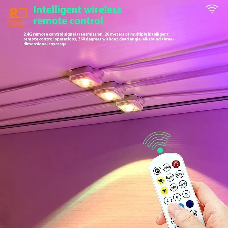 Outdoor planetary design LED light string with remote control for courtyard and eaves decoration