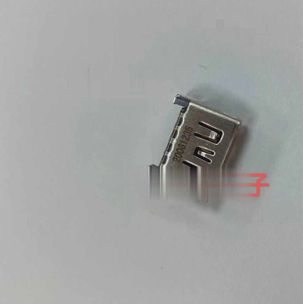 Silver HDMI host interface socket for gaming console repair with single port