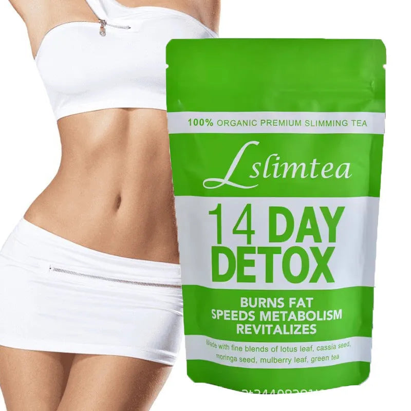 14 Days Herbal Detoxification Diet Tea box with 14 individual 3g sachets
