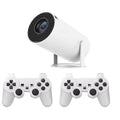 White X10 PLUS portable home smart wall projection game machine with gamepad and remote control