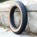 Brown rubber snowmobile tire 20x4.0 for electric beach car with skin edge detail