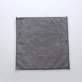 Grey square microfiber kitchen cleaning cloth for oilproof decontamination of pots and bowls