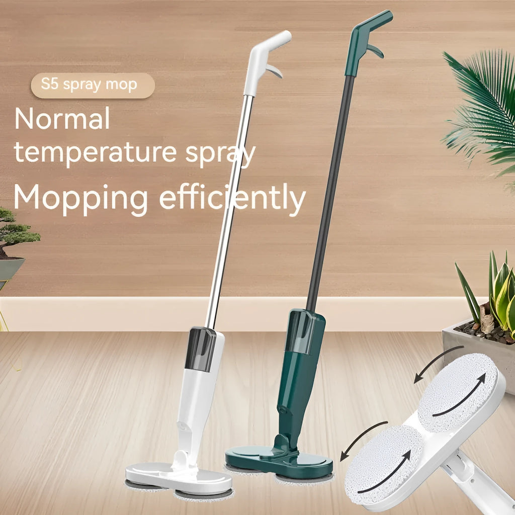 Wireless sweeping and mopping all-in-one machine in S5 Green colour with USB charging cable