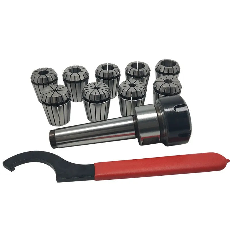 ER32 collet set with 9 or 19 collets, MT2 MT3 or MT4 arbor and wrench for CNC milling machine