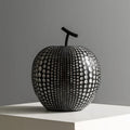 Resin apple and pear decorative crafts in multiple colours including white, black, orange and blue