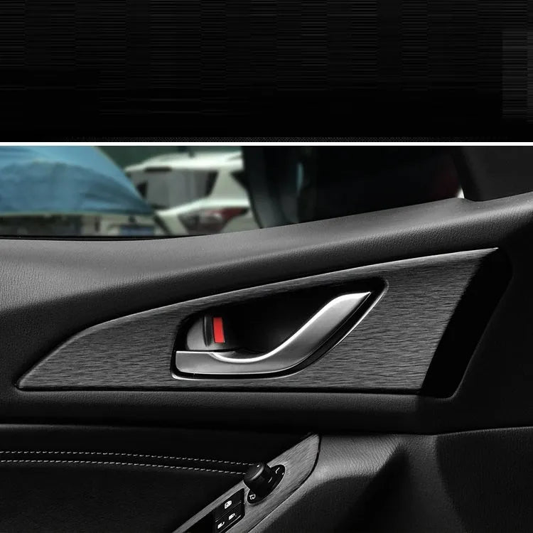 Car interior decorative film sticker set for centre console, instrument panel, and door handle modification