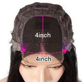 A human hair lace front wig in a Ruili gradient colour, displayed on a wig stand