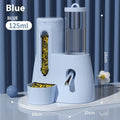 Hamster automatic drinking water feeder and food basin in blue colour option