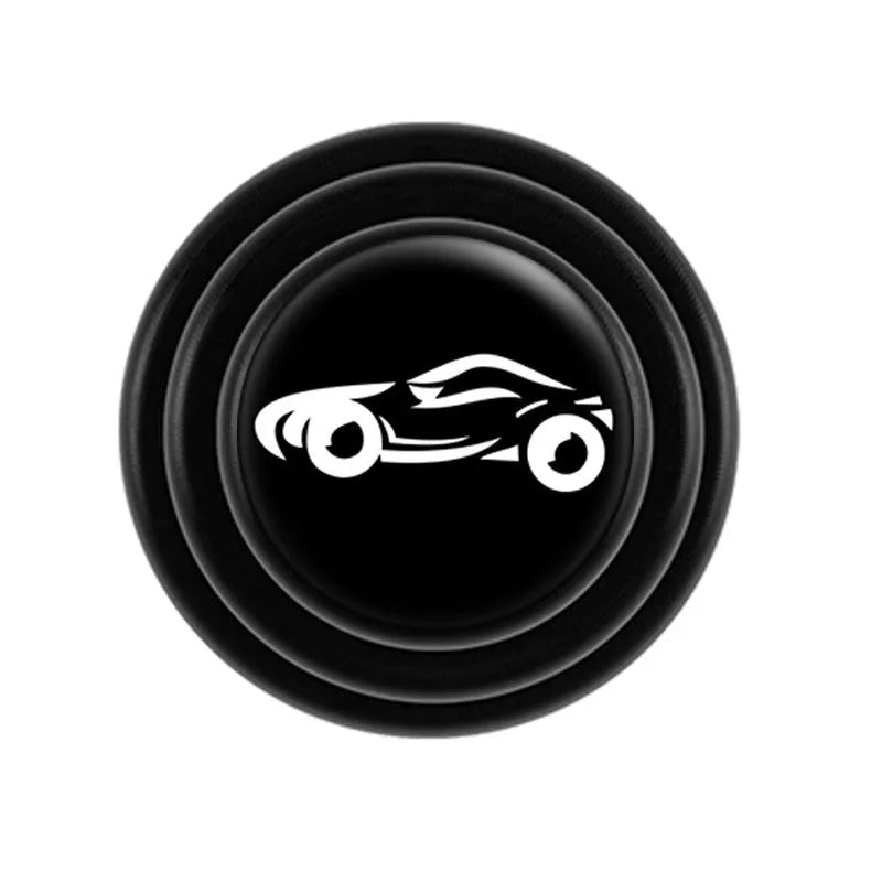 Silicone car door shock absorber pads in black and luminous colours with 20mm size