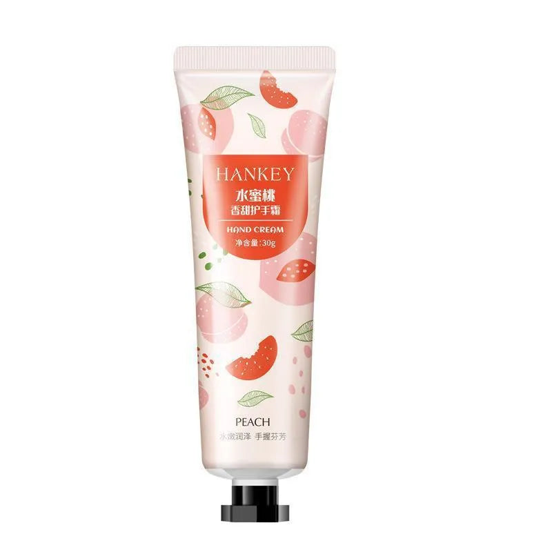 30g tube of fruit-scented hand cream with eleven fragrance options for dry skin