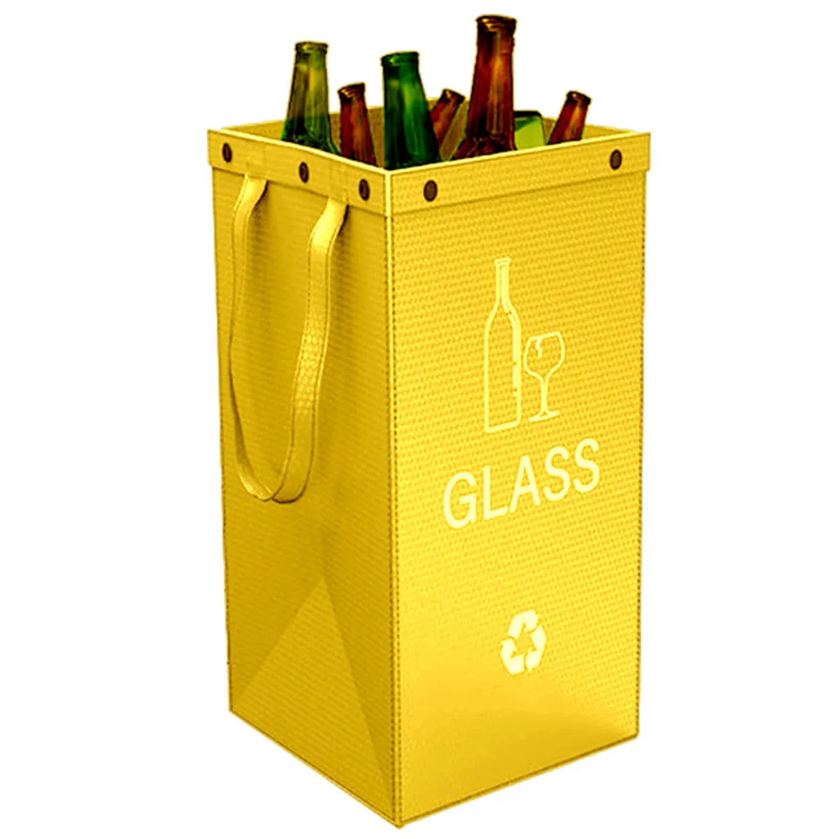 40L handbag-style waste sorting bin in blue colour with 30x50x30cm dimensions