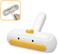 Yellow duck design portable pet hair remover with washable reusable construction