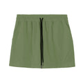 Men's thin polyester basketball shorts in grey, black, apricot or green with elastic waistband