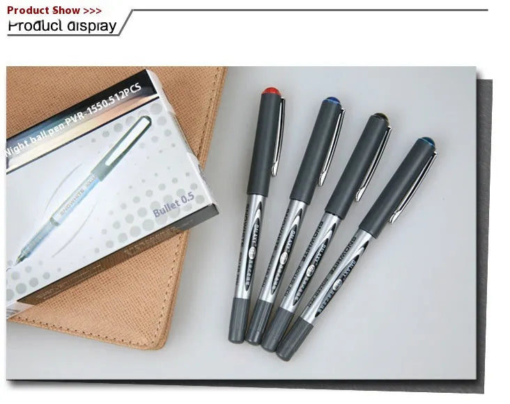 0.5mm water-based quick-drying signature pen in plastic shell with multiple colour options