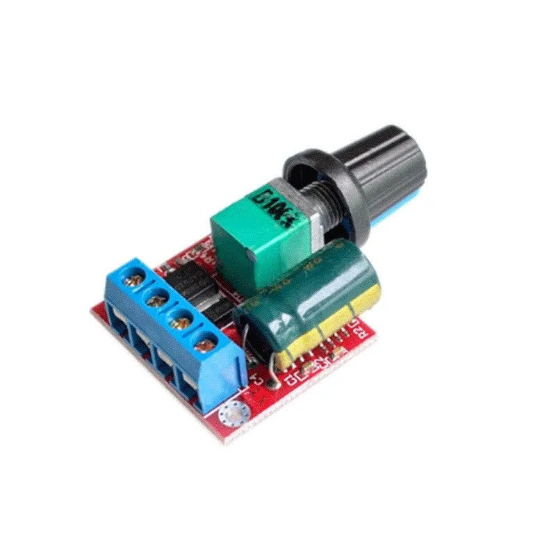 PWM DC motor speed controller governor with potentiometer knob for 5V-35V input
