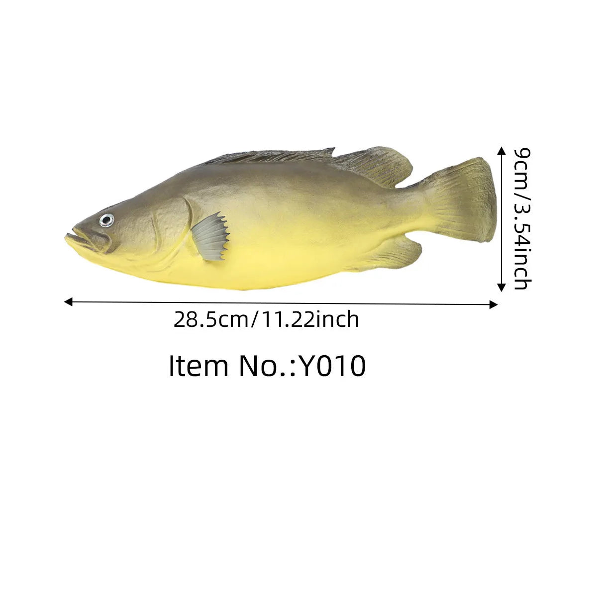 PU simulated fish ornaments including yellow-fin tuna and small tuna models for aquarium decoration