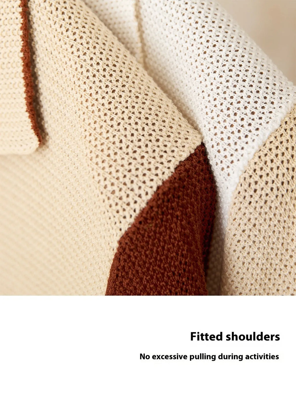 Beige short-sleeved cardigan with lapel collar made from linen and cotton blend fabric