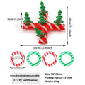 63cm inflatable Christmas ball with flashing LED lights in various designs for outdoor garden decoration