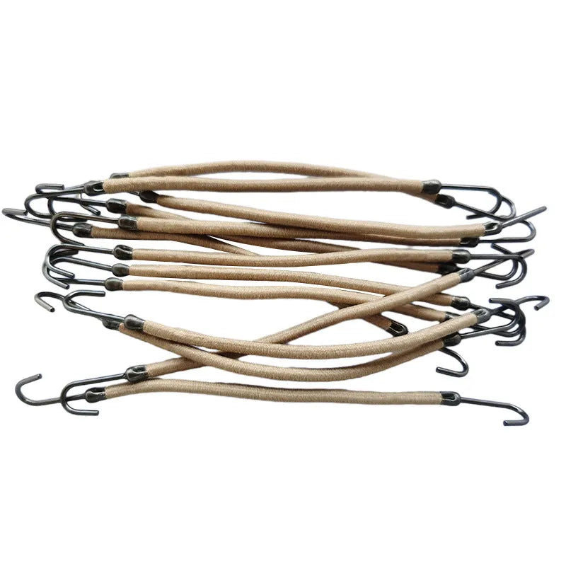 Metal double hook hair tools for wigs in black, dark brown and light brown colour options