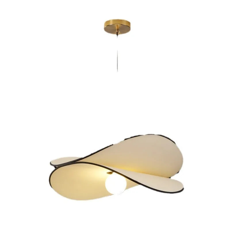 French style fabric chandelier pendant light with potato chip design in bedroom setting