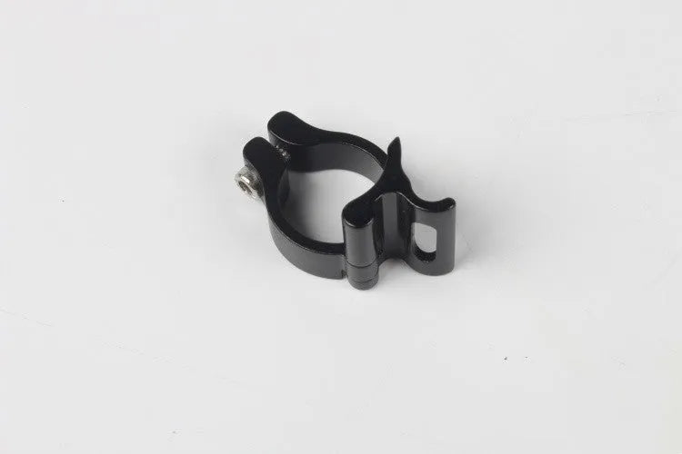 Single black aluminium alloy vehicle clamp ring with a 28.6mm diameter.