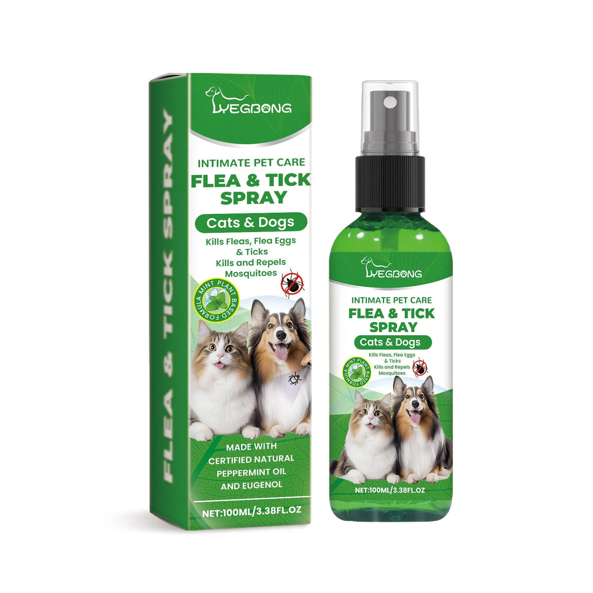 100ml dog insect repellent spray bottle for daily gentle cleaning and coat care