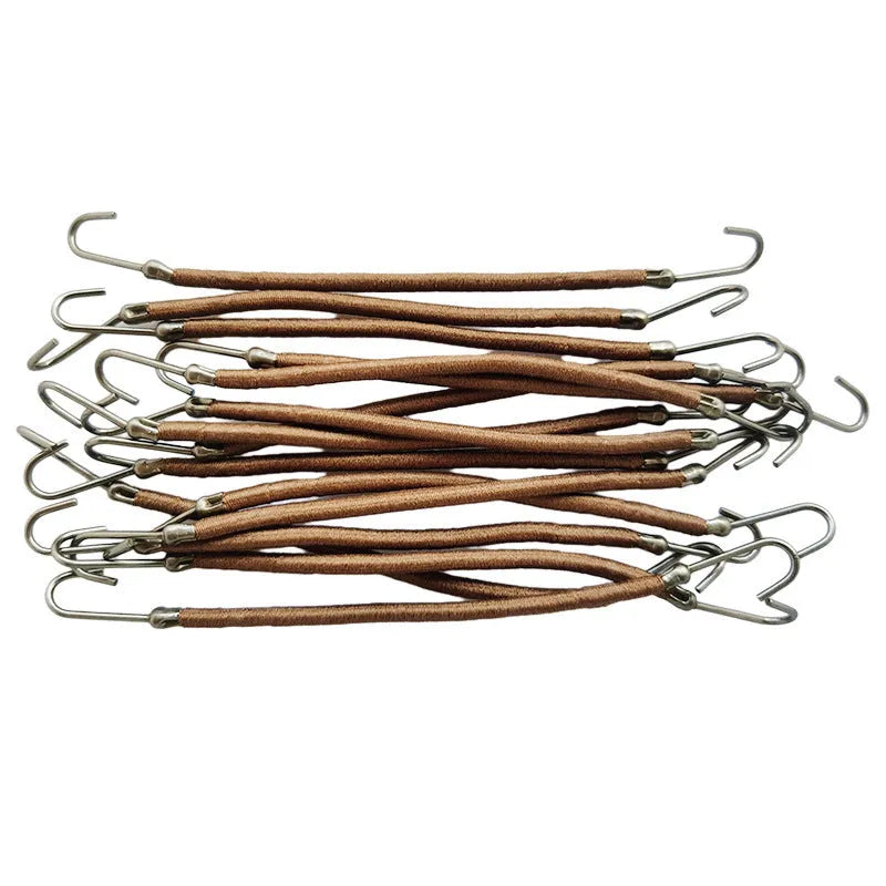 Metal double hook hair tools for wigs in black, dark brown and light brown colour options