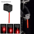 Bicycle taillight with flowing water LED pattern mounted on seat tube with O-ring