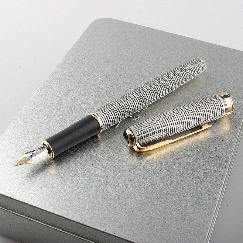 Stainless steel ball pen with 0.5mm fine point in various colour options