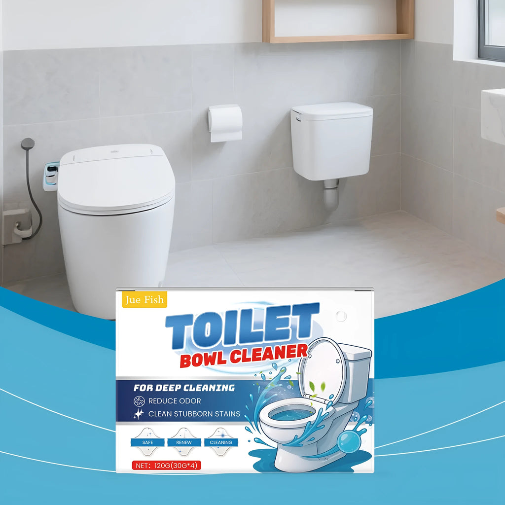 Toilet bowl cleaning powder in individual sachets for urine stain and odour removal