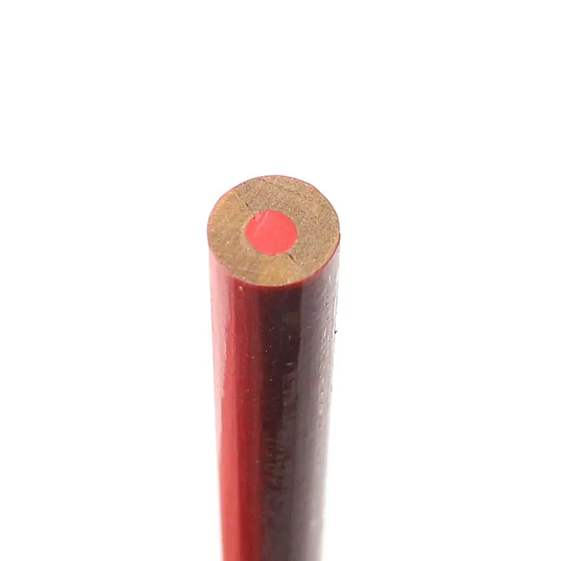 Red and blue two-colour carpenter's pencil in wooden casing, 10-piece pack