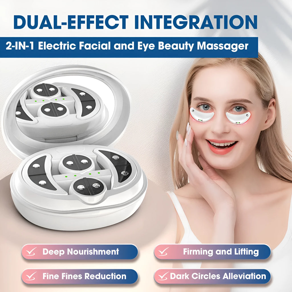 White red light eye beautification instrument with EMS massage for facial treatment