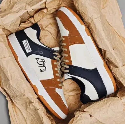 Men's casual lace-up sneakers in multiple colours with wear-resistant construction