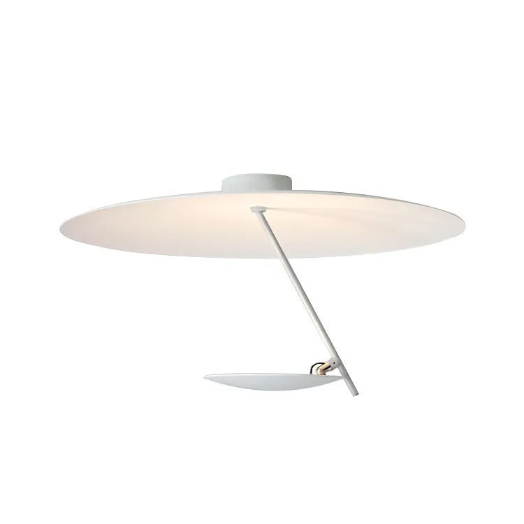 Iron art chandelier ceiling lamp with 50cm diameter in white or white gold finish