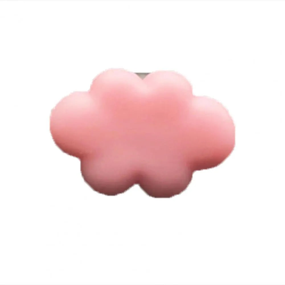 Resin car fragrance clip in pastel colours with cartoon cloud design for vent mounting