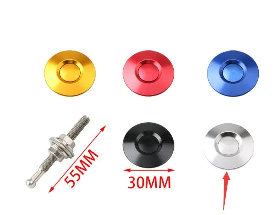 30mm CNC aluminium engine cover lock for modified racing cars with 55mm screw