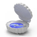 Retro vinyl record player shell lamp in blue colour with portable lithium battery operation
